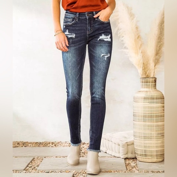 Bridge by Gly Hudson Mid-Rise Skinny Stretch Jean SZ 25/0 - Picture 1 of 9